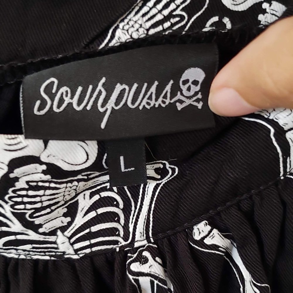 Sourpuss Dancing Skeletons Skirt - Picture 6 of 6